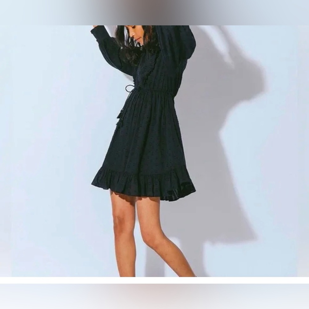 Cleobella Elegant Black Long Sleeve Dress